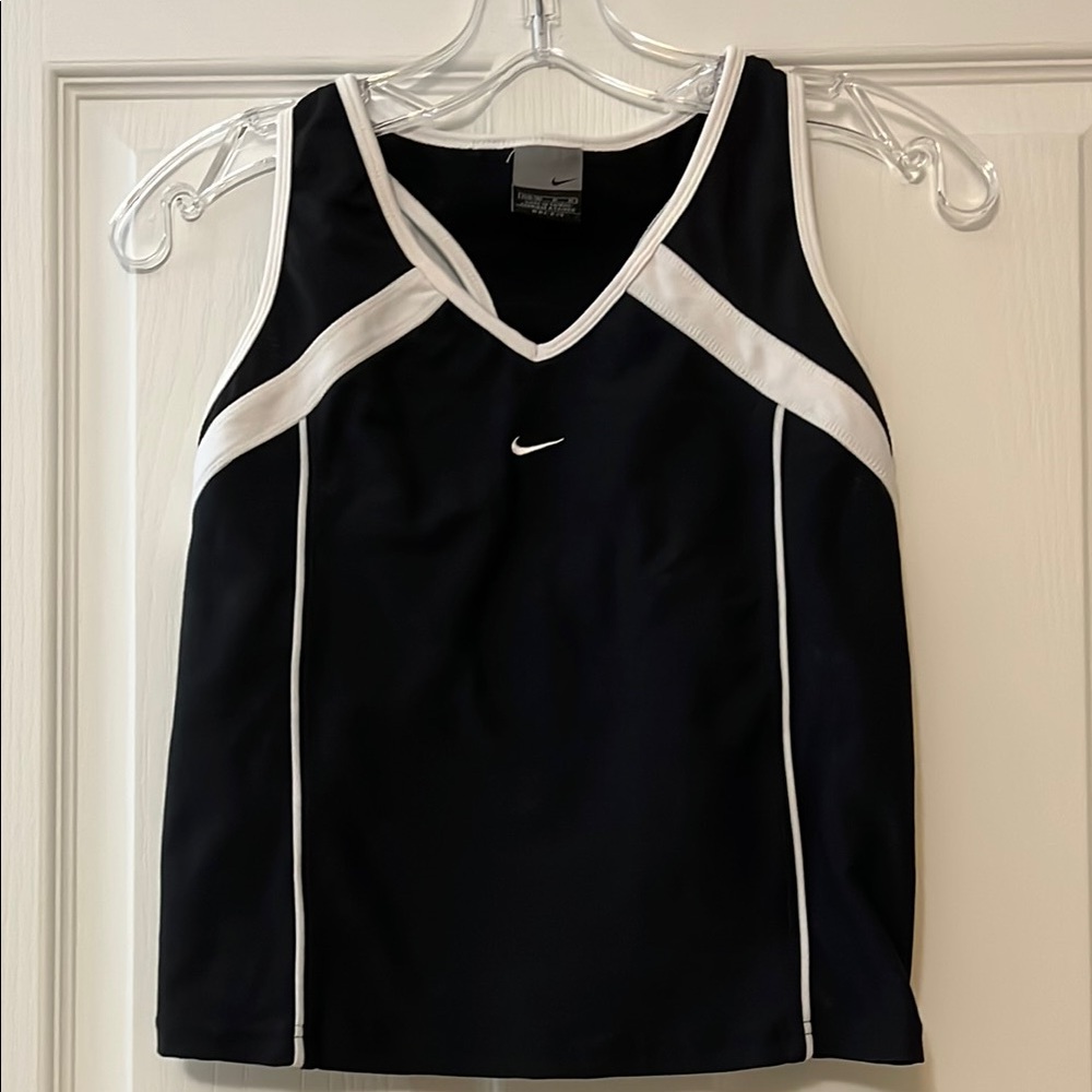 Nike Black and White Athletic Tank Top